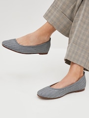 modra - Usnjene tkane balerinke Forever Comfort - Slika 1 iz 6