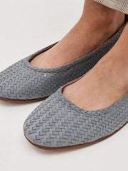 modra - Usnjene tkane balerinke Forever Comfort - Slika 2 iz 6
