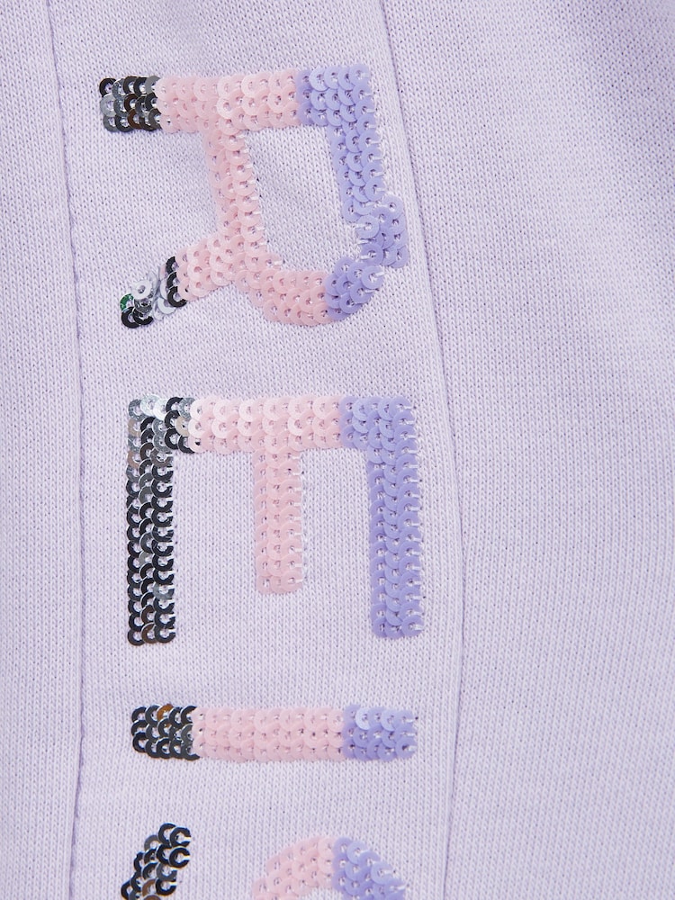 Reiss Lilac Maria Senior Sequin Joggers - Image 7 of 7
