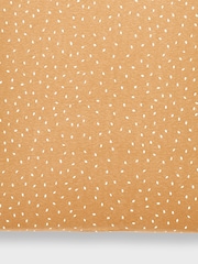 The Little Green Sheep Orange Rice Print Crib Fitted Sheet - Image 1 of 3