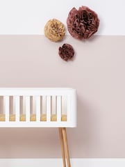 The Little Green Sheep Orange Rice Print Crib Fitted Sheet - Image 2 of 3