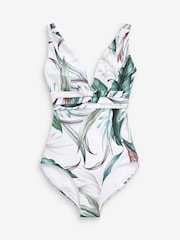 Green Leaf Plunge Tummy Control Swimsuit - Image 5 of 5