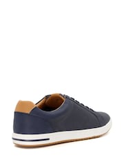 Dune London Blue Standard Fit Tezzy Perf Trainers - Image 4 of 6