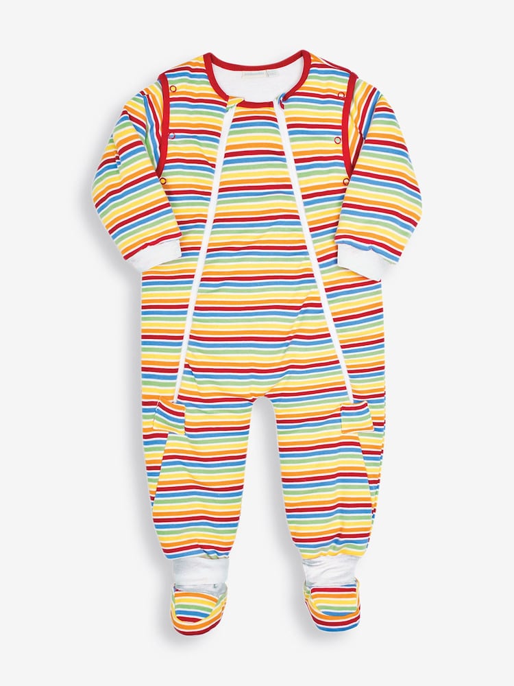 JoJo Maman Bébé Rainbow Stripe 2.5 Tog Sleep Snuggler - Image 1 of 1