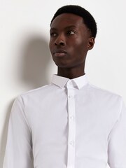River Island White Slim Shirt - Image 6 of 7