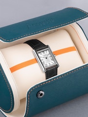 Accurist Womens Black Rectangle Leather Strap Analogue Watch - Image 6 of 7