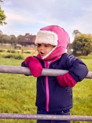 JoJo Maman Bébé Fuschia Pink Cosy Waterproof Hat - Image 1 of 2