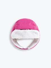 JoJo Maman Bébé Fuschia Pink Cosy Waterproof Hat - Image 2 of 2