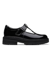 Večbarvni lakasti čevlji z naborki Clarks Prague - Slika 1 iz 7