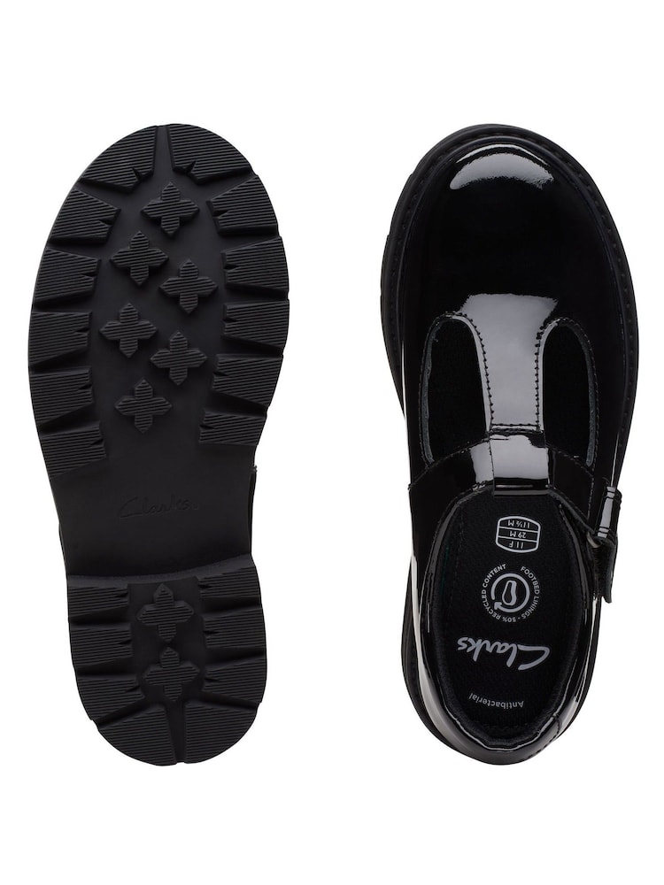 Večbarvni lakasti čevlji z naborki Clarks Prague - Slika 7 iz 7