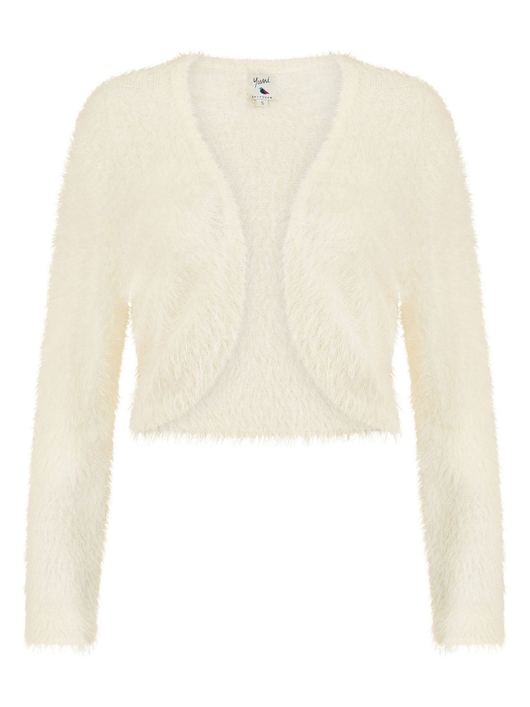 Yumi Cream Eyelash Knit Bolero - Image 5 of 5