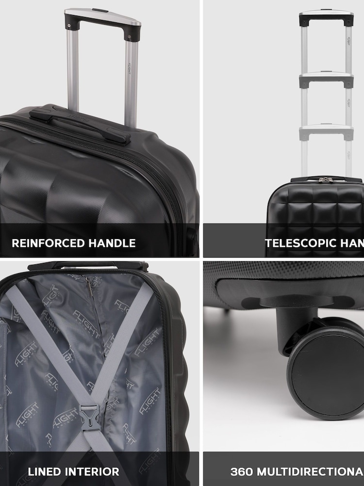 Flight Knight Medium Hardcase Lightweight Check In Suitcase With 4 Wheels - Image 2 of 7