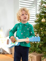 JoJo Maman Bébé Wooden Guitar - Image 4 of 6