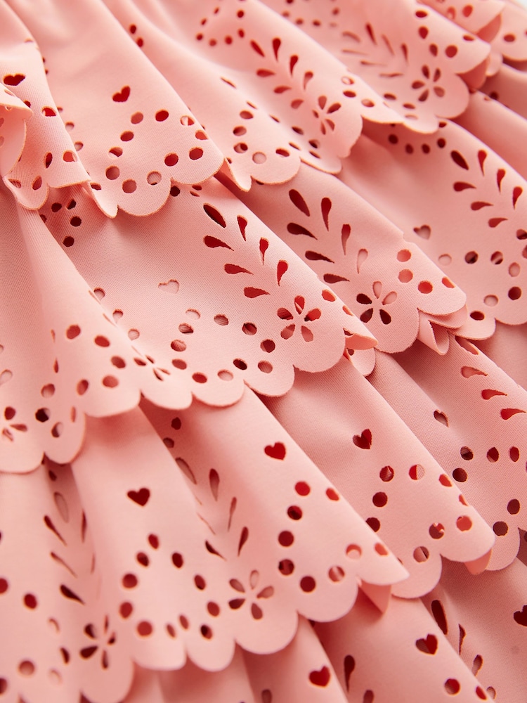 Pink - Badeanzug mit Rüschen und Lochstickerei (7 M.–7 J. - Bild 7 von 7 Pink - Badeanzug mit Rüschen und Lochstickerei (7 M.–7 J. - Bild 7 von 7