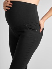 JoJo Maman Bébé Black Superstretch Maternity Skinny Jeans - Image 3 of 5