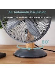 Tower Grey Scandi 12" Metal Desk Fan - Image 5 of 8