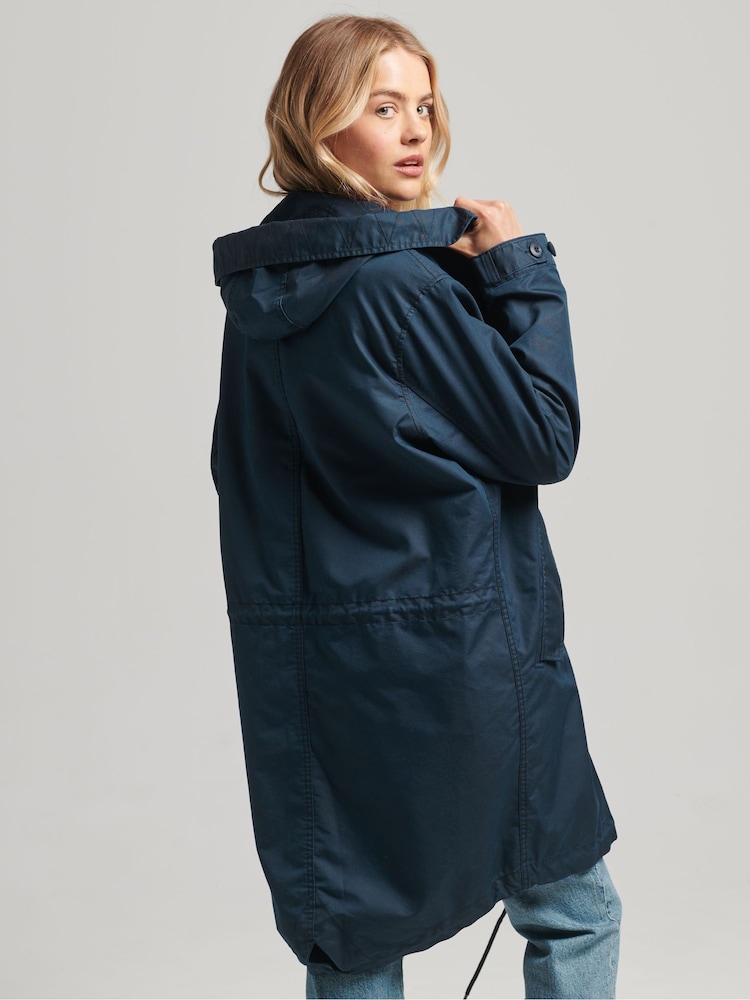 Superdry Navy Vintage Field Parka - Image 2 of 4