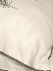 Fusion Grey 100% Cotton Idaho Square Cushion - Image 2 of 4