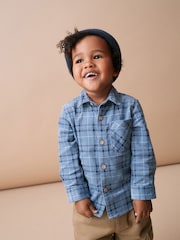 Blue Check Corduroy Long Sleeve Shirt (3mths-7yrs) - Image 1 of 7