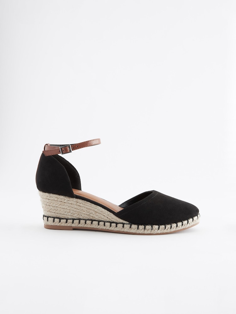 Black Regular/Wide Fit Forever Comfort® Closed Toe Wedges - Image 5 of 8