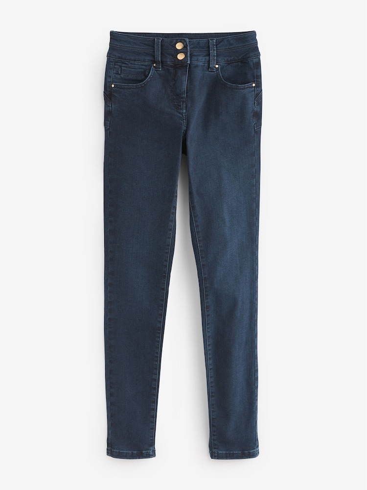 Bleu Jean inky - Jean skinny coupe slim à effet rehausseur - Image 4 of 6