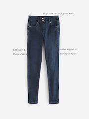 Inky Blue Denim Lift Slim And Shape Skinny Jeans - Image 5 of 6
