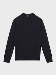 Reiss Navy Monarch Crew Neck 100% Cashmere Jumper - Image 2 of 7