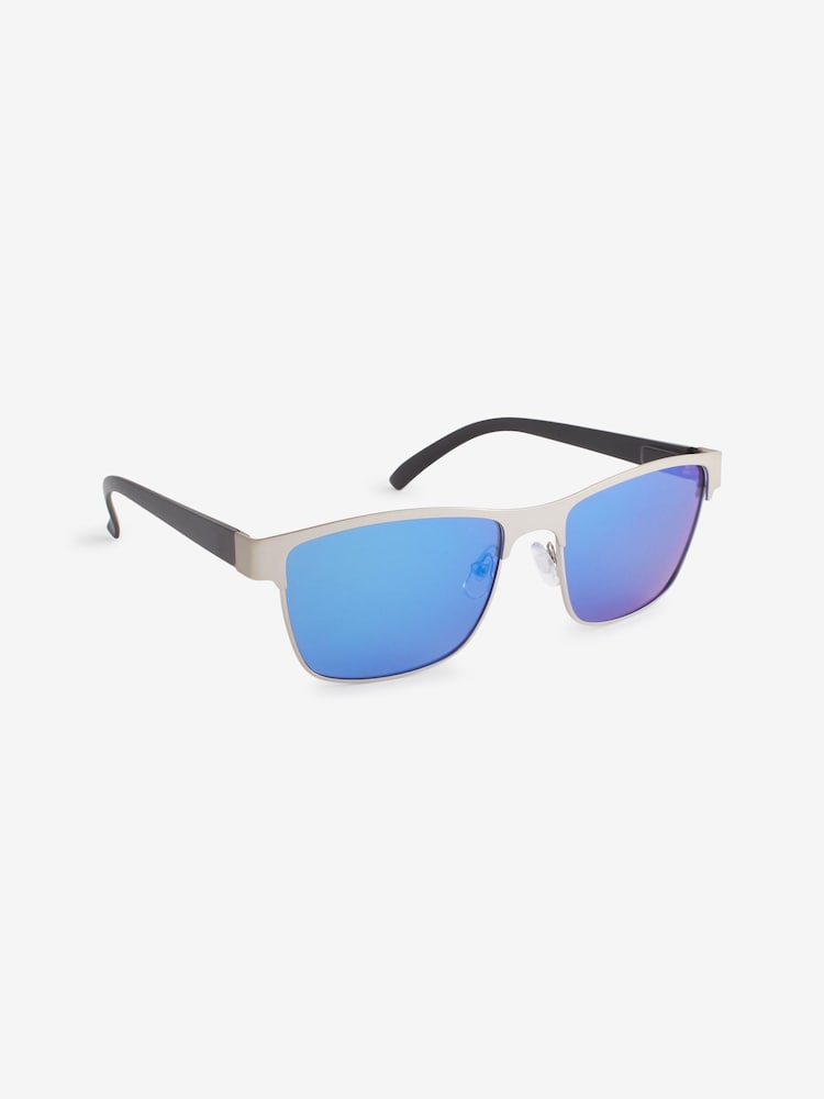 Blue Retro Polarised Sunglasses - Image 2 of 5