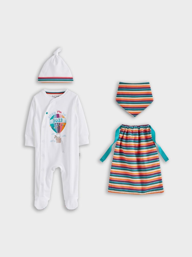 Paul Smith deški unisex spalni pajac 'Born in 2023' v darilni komplet - Slika 1 iz 7 Paul Smith deški unisex spalni pajac 'Born in 2023' v darilni komplet - Slika 1 iz 7