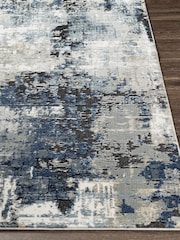 LIVABLISS Blue Jolie Abstract Moderne Marble Runner - Image 2 of 7