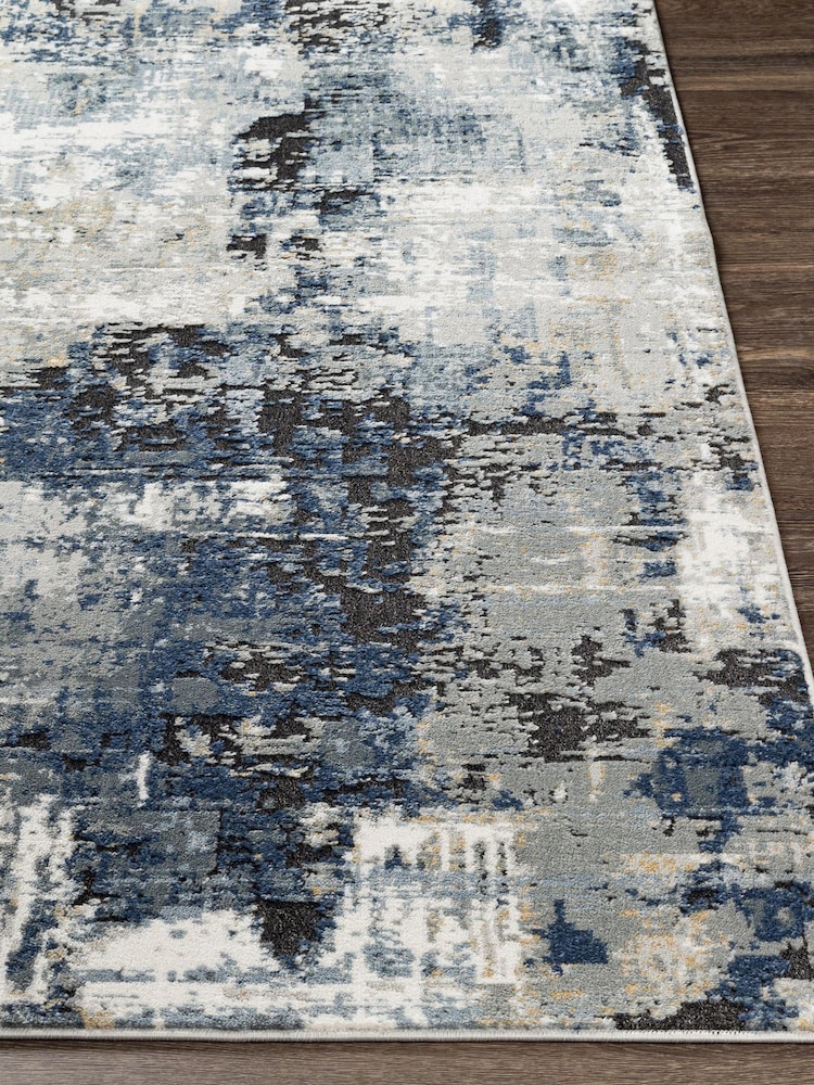LIVABLISS Blue Jolie Abstract Moderne Marble Runner - Image 2 of 7 LIVABLISS Blue Jolie Abstract Moderne Marble Runner - Image 2 of 7