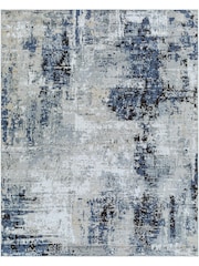 LIVABLISS Blue Jolie Abstract Moderne Marble Runner - Image 6 of 7