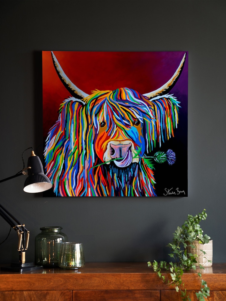 Steven Brown Art Red Lizzie McCoo Large Canvas Print - Image 1 of 4