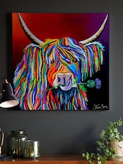 Steven Brown Art Red Lizzie McCoo Large Canvas Print - Image 2 of 4