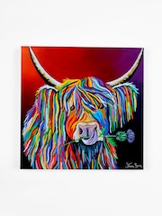 Steven Brown Art Red Lizzie McCoo Large Canvas Print - Image 3 of 4