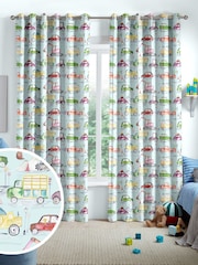 Voyage Dusk Traffic Jam Made To Measure Curtains - Image 1 of 8