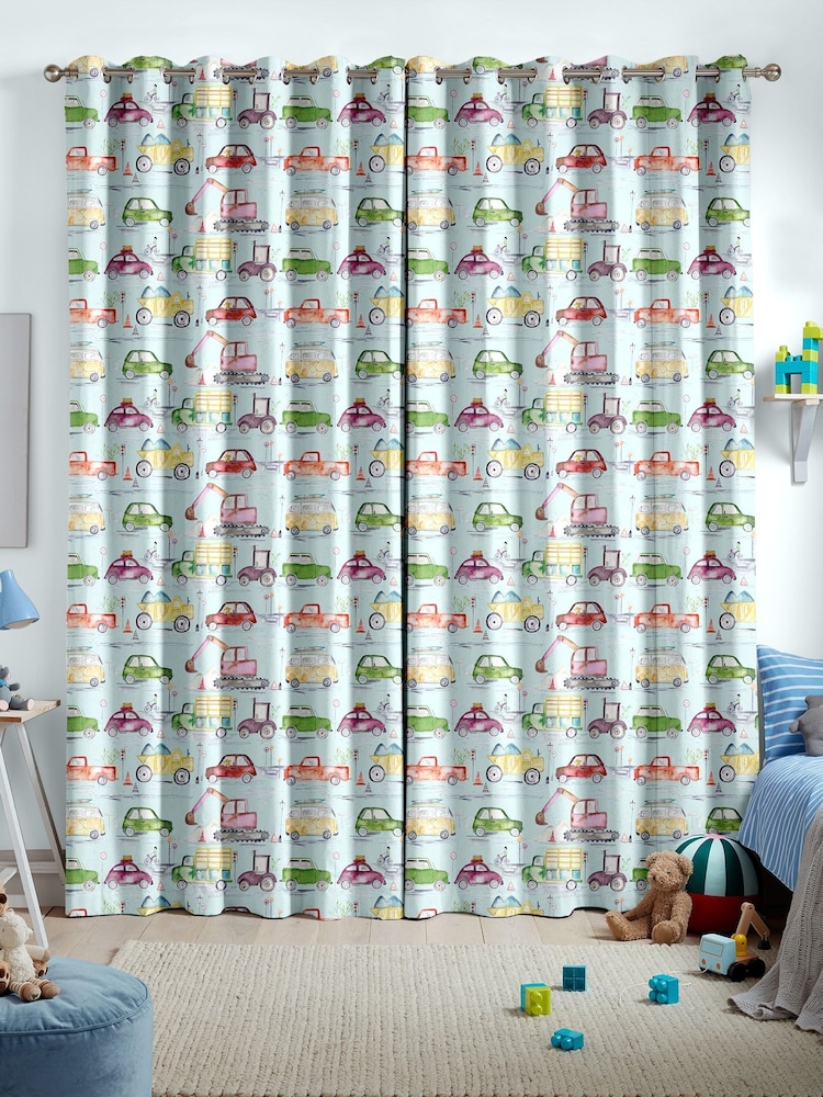 Voyage Dusk Traffic Jam Made To Measure Curtains - Image 2 of 8