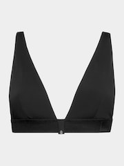 Calvin Klein Monogram Rib Triangle Black Bikini Top - Image 4 of 4