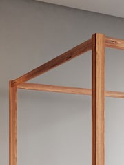 Get Laid Beds Cinnamon Low Four Poster Square Leg Solid Wood Bed - Image 4 of 4