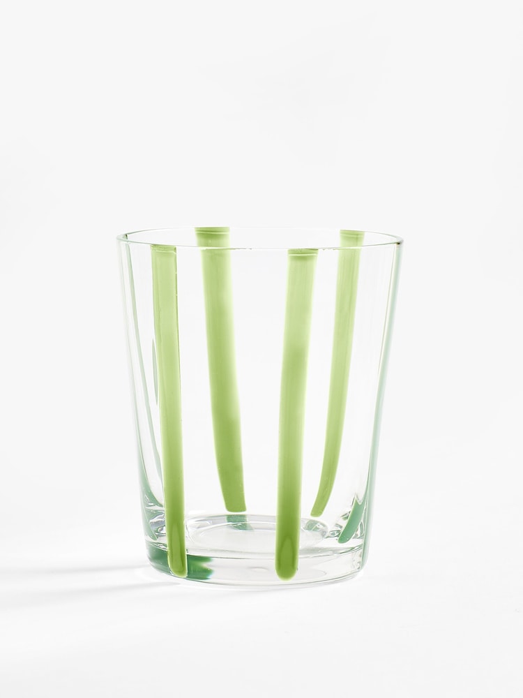 Jasper Conran London Green Set of 4 Short Tumbler Glasses - Image 2 of 5
