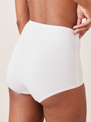 Black / Pastel Rose Nude / White Full Brief Cotton Rich Knickers 4 Pack - Image 3 of 7