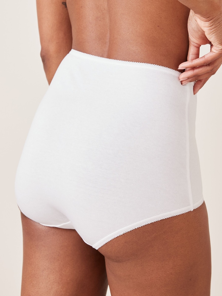 Noir / Pastel Rose Nude / Blanc - Culotte en coton riche 4 Pack - Image 3 of 7