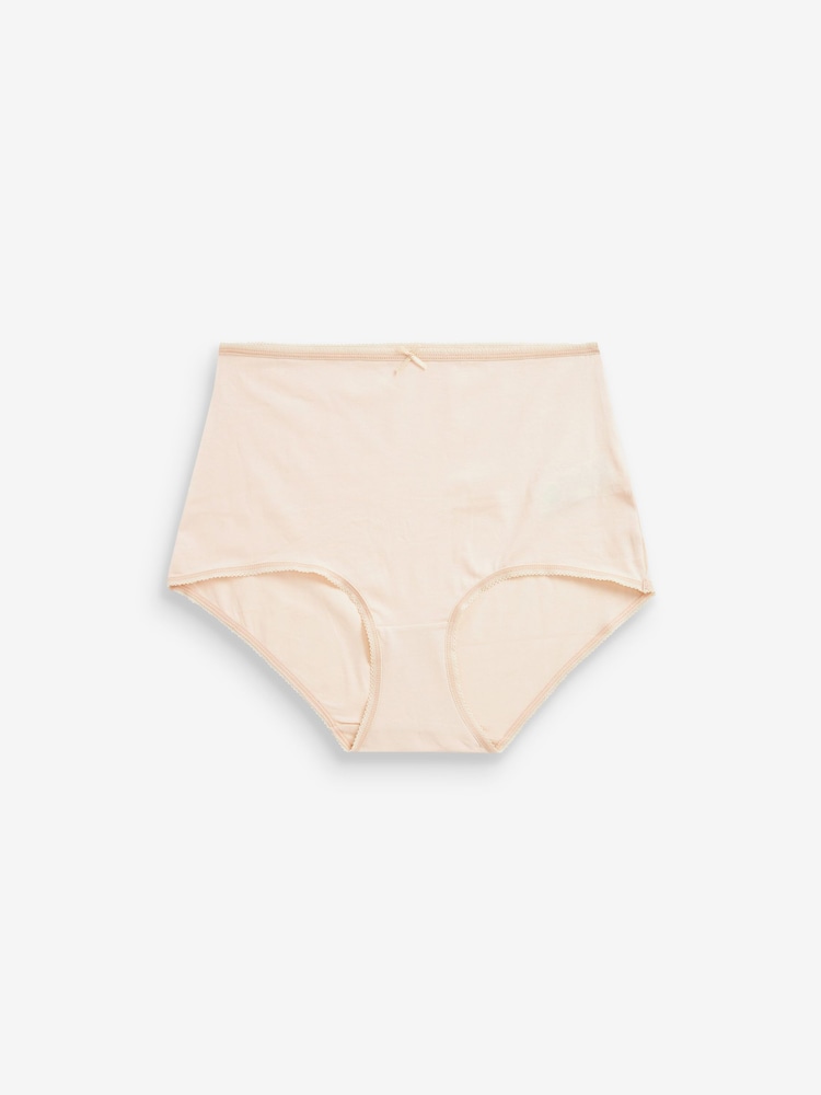 Noir / Pastel Rose Nude / Blanc - Culotte en coton riche 4 Pack - Image 5 of 7