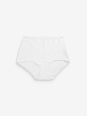 Black / Pastel Rose Nude / White Full Brief Cotton Rich Knickers 4 Pack - Image 7 of 7