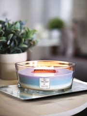 Woodwick Purple Ellipse Trilogy Calming Retreat Candle - Image 2 of 2