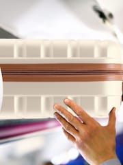 Flight Knight Cream Medium Hardcase Lightweight Check In Suitcase With 4 Wheels - Image 7 of 7