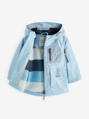Light Blue Utility Shower Resistant Summer Coat (3mths-7yrs) - Image 3 of 3