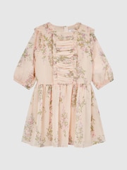 Vestido con estampado de chifón Amber de Reiss - Imagen 2 de 7