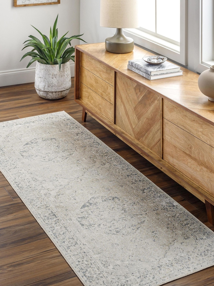 LIVABLISS Neutral Lillian Washable Traditional Boho Runner - Image 1 of 5