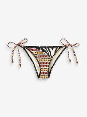 Mono Aztec Tie Side Bikini Bottoms - Image 5 of 5